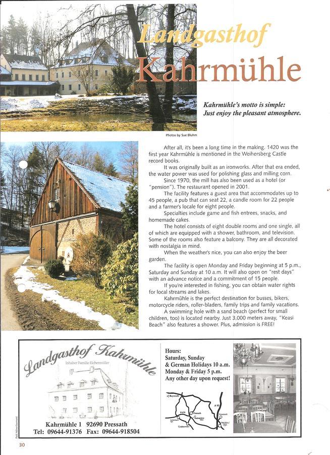 Landhotel Kahrmuehle Pressath Εξωτερικό φωτογραφία